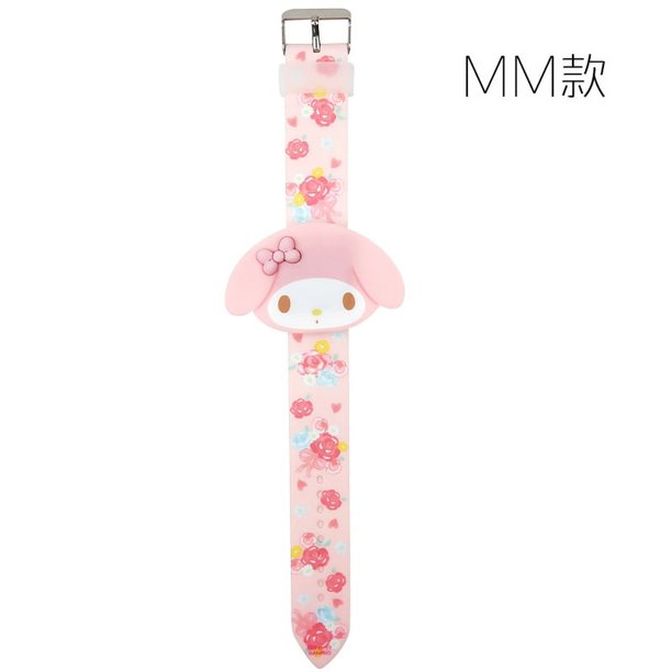 Los niños calientes de la forma de Hello Kitty de los productos miran el reloj digital de los niños de la historieta