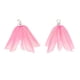 thumbnail image 1 of 2x Pendientes colgantes de flores naturales hechos a mano con pegamento de resina rosa rosado, 1 of 9