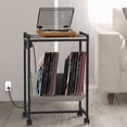thumbnail image 6 of Oumilen Modern Multifunction Metal End Table, Gray, 6 of 7