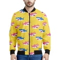 thumbnail image 3 of Chaqueta con cremallera con estampado de tiburón de dibujos animados para hombres y niños, sudadera con capucha con estampado 3D de animales del océano y peces, chaquetas de calle geniales, abrigos, 3 of 5