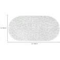 thumbnail image 3 of Pebbles Bath Mat Clear Non-Slip Bathtub with Suction Cups, Drain Holes for Bathroom Showers, Tub, Machine Washable, BPA, Latex Free Safe Shower Mats, Oval 27 x 14 Inch, 3 of 4