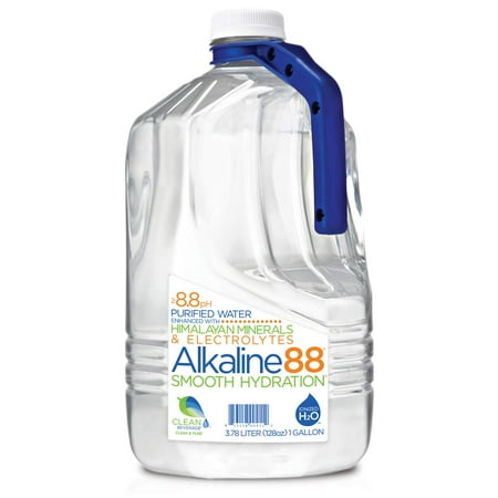 

Alkaline88 Purified Ionized Water with Himalayan Minerals & Electrolytes. Perfectly balanced for your body with 8.8pH. 1-Gallon Case - (4) 1 Gallon bottles per case