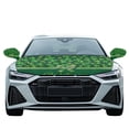 thumbnail image 2 of Yuyamidu Green Leaf Side Mirror Covers for Cars Sedans Bow Car Hood Cover Protector 3 Pack Easy to Install Car Hood Cover Banner with Side Mirror Wrap St. Patrick's Day Decoration, 2 of 7