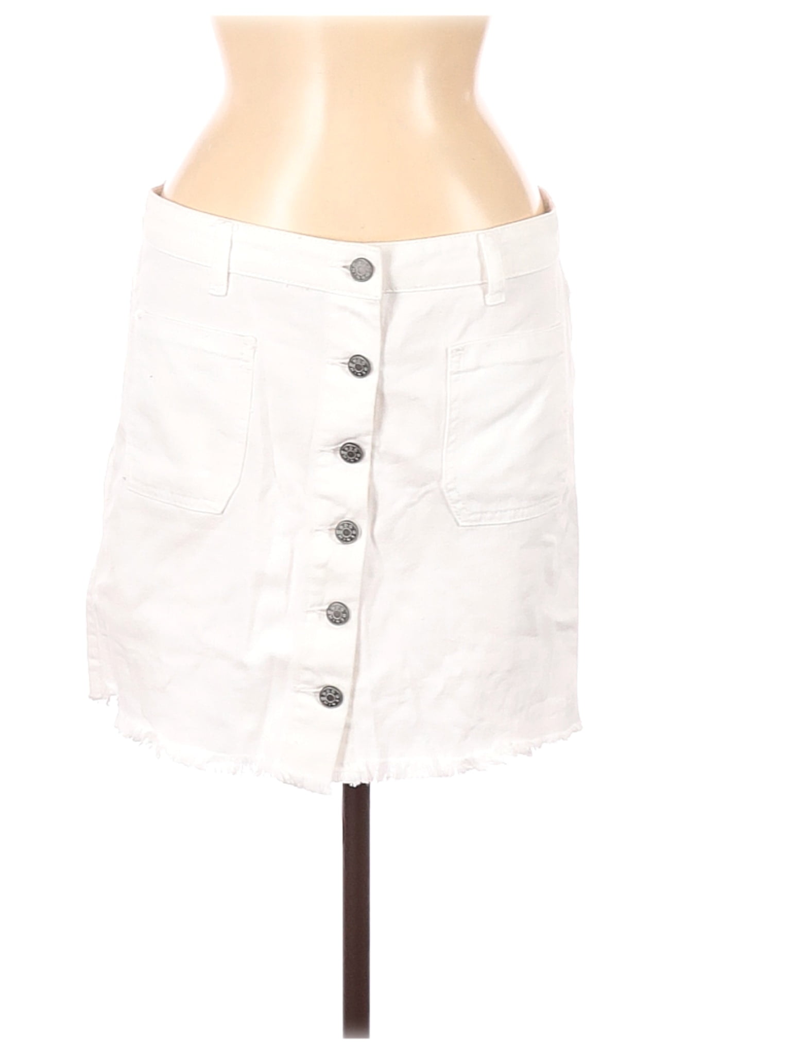 white denim skirt walmart