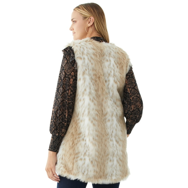 Womens faux shop fur vest