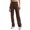 Brown, variant on Pants for Women Workout Pant with Pocket Petite Business Casual Clothes for Women Winter Run Pants Womens Wide Leg Trouser Juniors Beach Casual Tall Dinner Trendy Teal Brown L