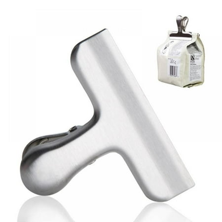 

Sacredtree Stainless Steel Solid Fresh-Keeping Chip Clips Heavy Duty Food Bag Clamp All-Purpose Air Tight Grip Clips for Kitchen Office to Seal Coffee Bags Paper Sheets