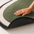 thumbnail image 4 of Small Area Rug, Non-Slip Rubber Backing Washable Doormat, Fade Resistant, Absorbent for Living Room Laundry, Green 23.6*15.8In, 4 of 7