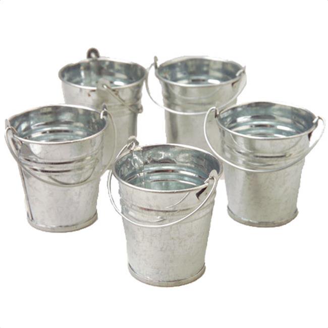 Mini Metal Buckets, Set of 12