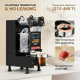 thumbnail image 4 of ROVSUN Cup Sealing Machine, Fully Automatic Cup Sealer Machine, Electric Cup Sealing Machine with LCD Intelligent Display for Bubble Milk Tea Coffee, 500-650 Cups/H, 88/89/90/95 mm Cup, Black, 4 of 7