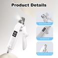 thumbnail image 3 of 2-in-1 Pet Nail Clippers and Grinder with LED Lights, Electric Dog Cat Nail Trimmer for Large Medium Small Dogs & Cats, Pet Nail Grinderwith 3 Speeds, USB Rechargeable, Safety Lock, 3 of 6