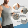 thumbnail image 4 of Lalamelon Compression Shirts for Men Shapewear Vest Body Shaper Abs Abdomen Slim Tank Elastic Top Undershirt, 4 of 5