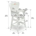 thumbnail image 6 of Doll High Chair with Padded Seat - White Rose, 6 of 11