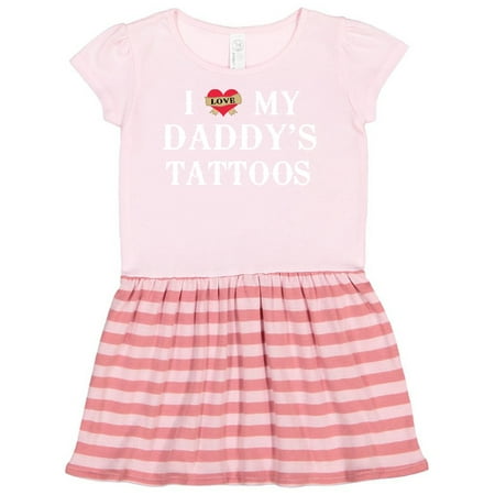 

Inktastic I Love My Daddy s Tattoos Gift Toddler Girl Dress