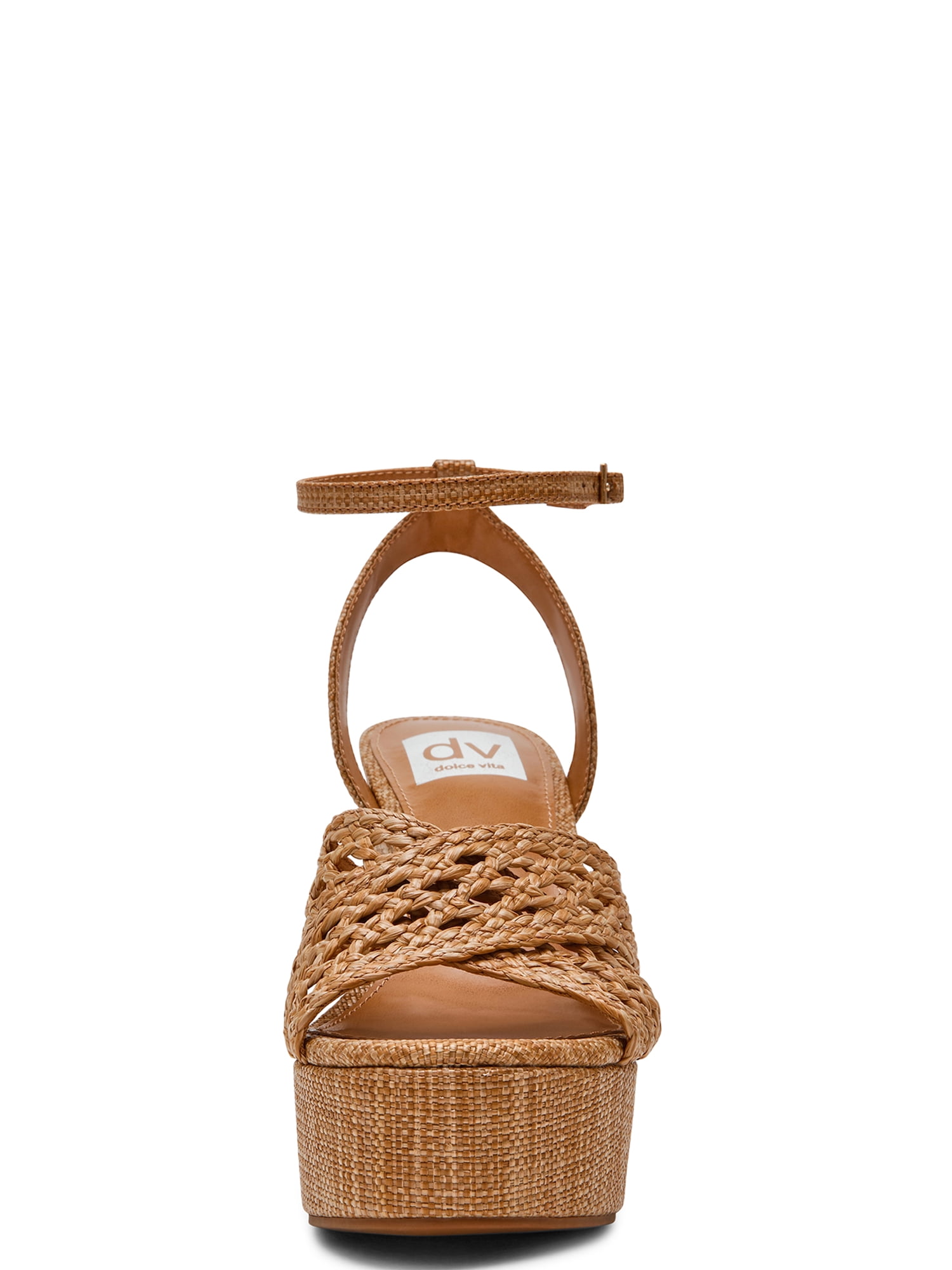 DV Dolce Vita Women's Whishora Platform Block Heel Sandal with Ankle Strap