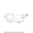thumbnail image 5 of E30165-10BK ET2 Lighting Modular - 8W 1 LED Outdoor Wall Mount-5 Inches Tall and 5 Inches Wide, 5 of 5