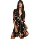 thumbnail image 3 of Vestido de fiesta fluido con estampado floral dividido con botones boho para mujer Xemadio WRMH-240-4, 3 of 7