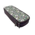 thumbnail image 6 of Picia Retro Bunny Floral Pattern Large Capacity PU Leather Pencil Case Organizer Pen Marker Holder Double Zipper Storage Bag Big Pencil Pouch for College Office, 6 of 6