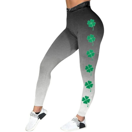 WEAIXIMIUNG Print Casual Leggings with Pockets for Women High Waist Leggings Lifting Pants with Pockets Straight Leg Leggings for Women Cotton Xxl Dark Gray