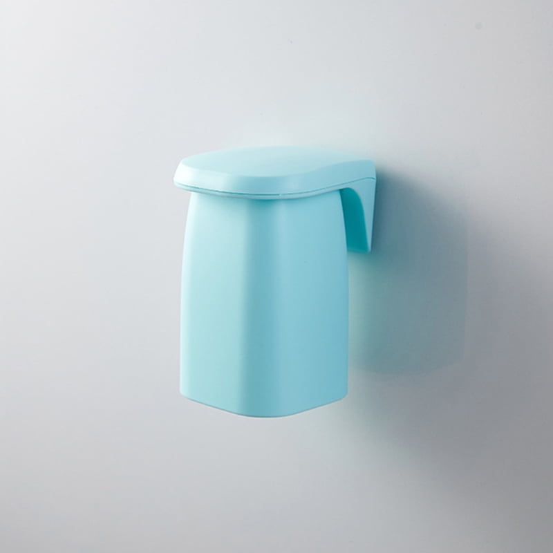 Bathroom Suction Mouthwash Cup Wallmounted Plastic Drain