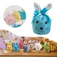 thumbnail image 2 of 4 Pcs Easter Bunny Candy Drawstring Bags Velvet Cute Rabbit Ears Face Treat Bags Bunny Candy Goodie Favor Bag for Easter Party Egg Hunt Stuffer Basket Holiday Decoration, 2 of 9