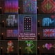 thumbnail image 3 of Cortina de Luces 3 * 3 Metros 400 LED,8 modos luces Inteligentes con Control de APP + Remoto IR,Patrones y textos DIY,Varios patrones de vacaciones,subir imágenes y otros al para Navidad,Fiesta,Boda, 3 of 8