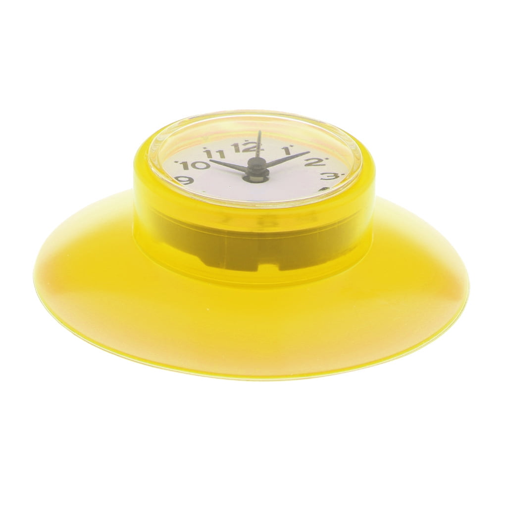 Silicone Suction Cup Waterproof Number Clock Bathroom 