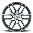 thumbnail image 3 of Mandrus Aluminum Rim OTTO 22X9in Gunmetal with Mirror Cut Face Finish, 2290MOT345112G66, 3 of 3