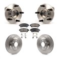 thumbnail image 1 of Transit Auto Front Hub Bearing Assembly Disc Brake Rotors and Semi-Metallic Pads Kit for Car 2005 Chevrolet Impala Monte Carlo From Chassis/VIN #59143076 Non-ABS KBB-104992, 1 of 11