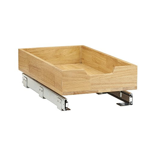 Household Essentials 4221-1 Glidez 1-Tier Sliding Organizer, Pull Out Cabinet Shelf, Bamboo, 11.5"