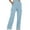 Light Blue, variant on AherBiu Women Sweatpants High Waisted Elastic Straight Leg Lightfleece Lined Winter Joggers Pants with Multi Pockets