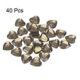 thumbnail image 3 of Unique Bargains 40 Pcs Acrylic Heart Rhinestone 15mm Flat Back Plastic Gems for Jewelry Making, Transparent Gray, 3 of 5