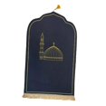 thumbnail image 2 of Islamic Muslim Prayer Mat Flannel Pad 27x43inch Foldable Ramadan Eid Praying Rug C, 2 of 8