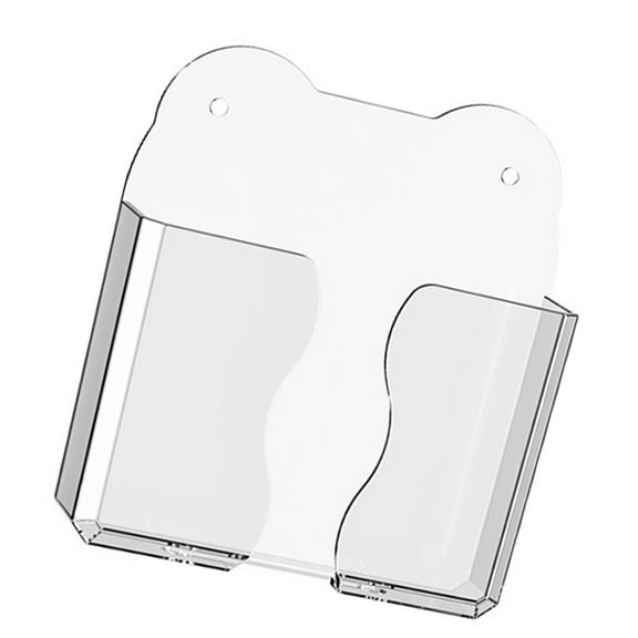 Transparent Wall Phone Holder Bracket for Bedrooms Phones with Charging Access