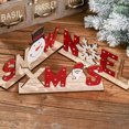 thumbnail image 3 of Gymnture Christmas Tabletop Decoration Santa Words Sign Xmas Wood Plaque Standing Sign, 3 of 10