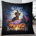 thumbnail image 4 of Happy Halloween Dachshund Witch Pumpkins Bats Quilt Blanket Wiener Dog Lover Gifts Idea Cozy Comforter Throw Blanket - 13012, 4 of 5