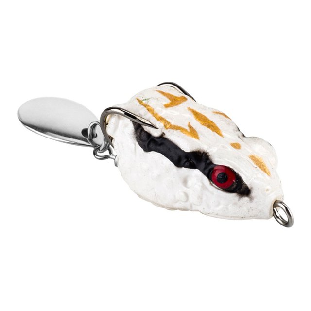 Lefu 3cm/4.3g Soft Jumping Frog Lure With Dual Hooks Snakehead Handy Fishing Machine