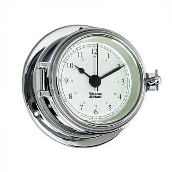Weems and Plath Endurance II 105 Quartz Clock, Chrome