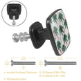 thumbnail image 2 of 4 Pcs Cabinet Handle Drawer Pulls tropical palm trees Knobs with Screws Square Furniture Office Cabinet Knob Decoration, 2 of 5