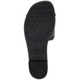 thumbnail image 4 of ESPRIT Womens Black Woven Breathable Padded Summer Round Toe Slip On Slide Sandals Shoes 7, 4 of 4