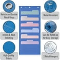 thumbnail image 7 of Mr. Pen- Hanging Wall File Organizer, 6 Pocket, Blue, 3 Overdoor Hangers Included, Over The Door File Organizer, Hanging Folder Organizer, 7 of 7