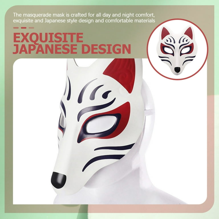 Fox Mask Therian Stuff Therianthopy White Leather Animal Masks for