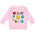 thumbnail image 2 of Inktastic Happy Sun Moon and Planets Toddler Sweatshirt, 2 of 4