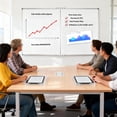 thumbnail image 5 of JILhome 59" x 39" Foldable White Board, 5' x 3' Magnetic Dry Erase Board, Large Marker Board with Marker Tray for Office, Home, School, Kitchen, Silver Aluminum Frame, 5 of 8