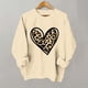 thumbnail image 1 of Xuyuer Women's Round Neck Fashion Print Long Sleeve Sweatshirt, Graphic Pullover Top for Casual Spring Wear, Lounge Comfort and Street Style Outfits, 1 of 5