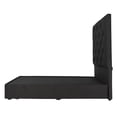 thumbnail image 3 of Base de Cama y Cabecera Queen Size Ikki Negro Dicasa, 3 of 8