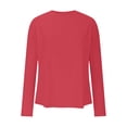 thumbnail image 7 of LIaqionyy Women's Sun Protection Long Sleeve Shirts Crew Neck Workout Hiking Running Tops with Thumb Holes, 7 of 7