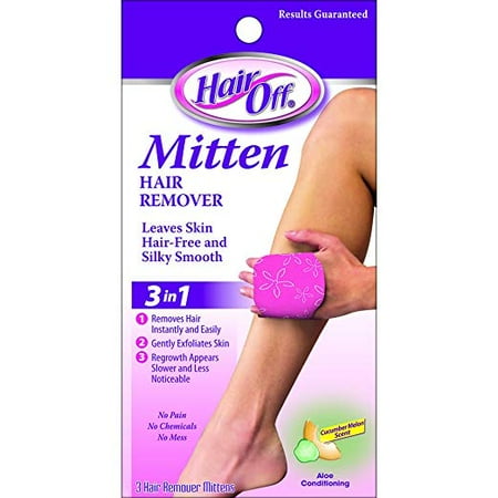Hair Off Hair Remover Mitten, 3-in-1, 1 each