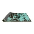 thumbnail image 2 of Ahgly Company Indoor Rectangle Abstract Turquoise Blue Modern Area Rugs, 2' x 5', 2 of 4