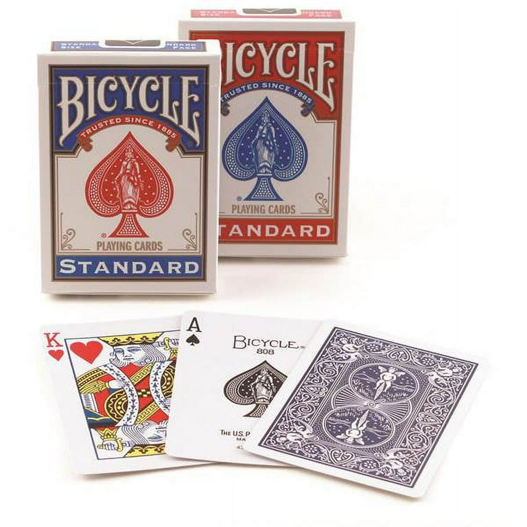  2 Decks Bicycle Rider Back 808 Standard Poker Playing Cards Red  & Blue : Toys & Games